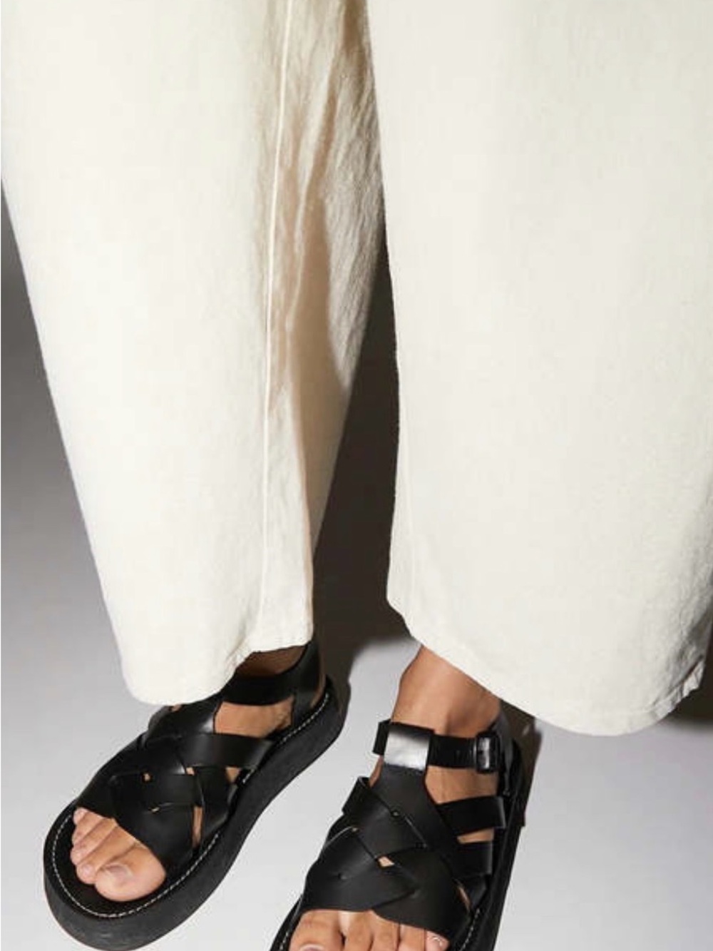 Hereu Beltra Leather Strappy Platform Sandals, EU 38